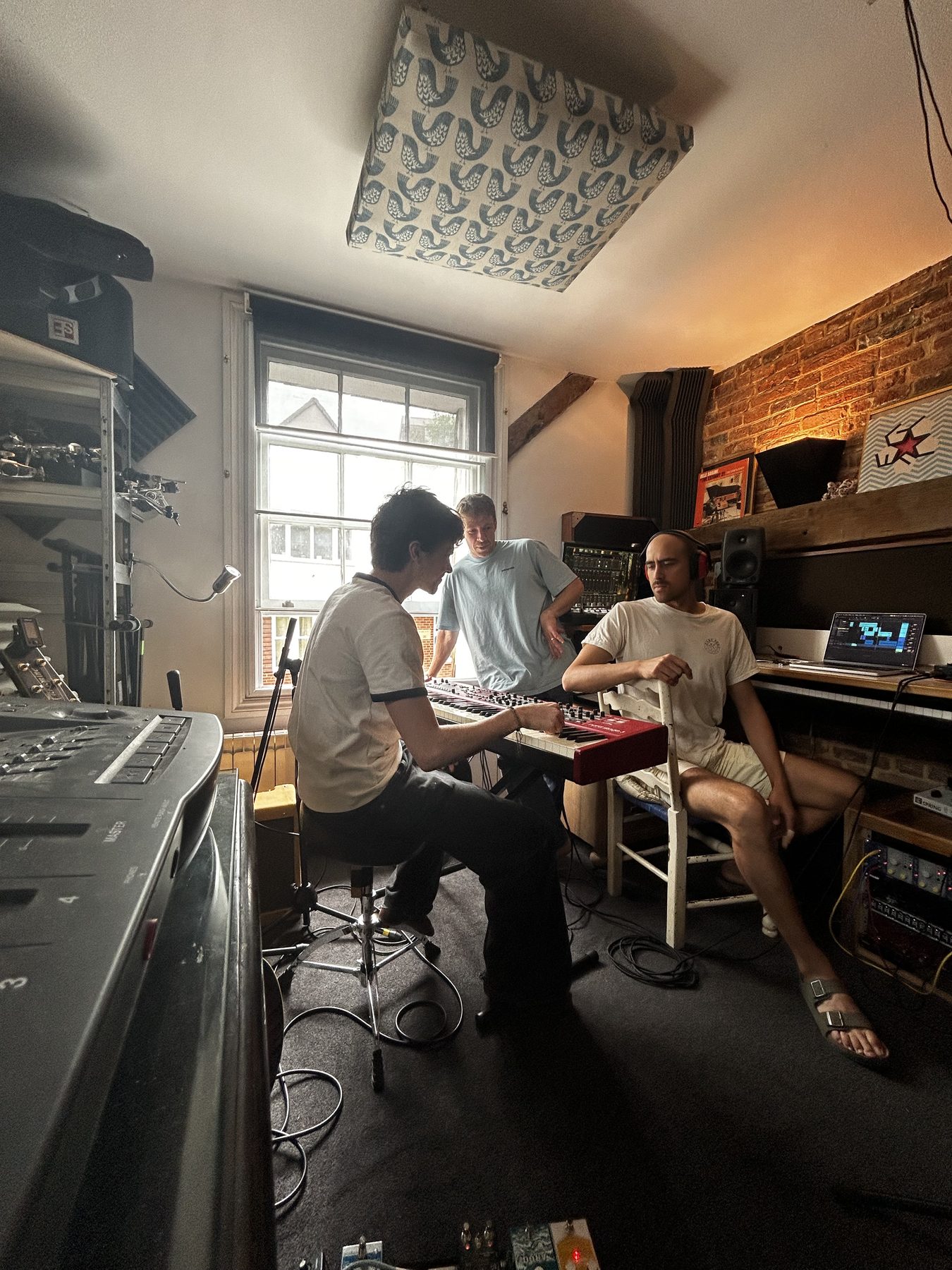 Andrea de Selancy in the studio.